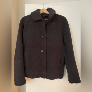 Uniqlo Pile-lined fleece Short Coat in black Size M